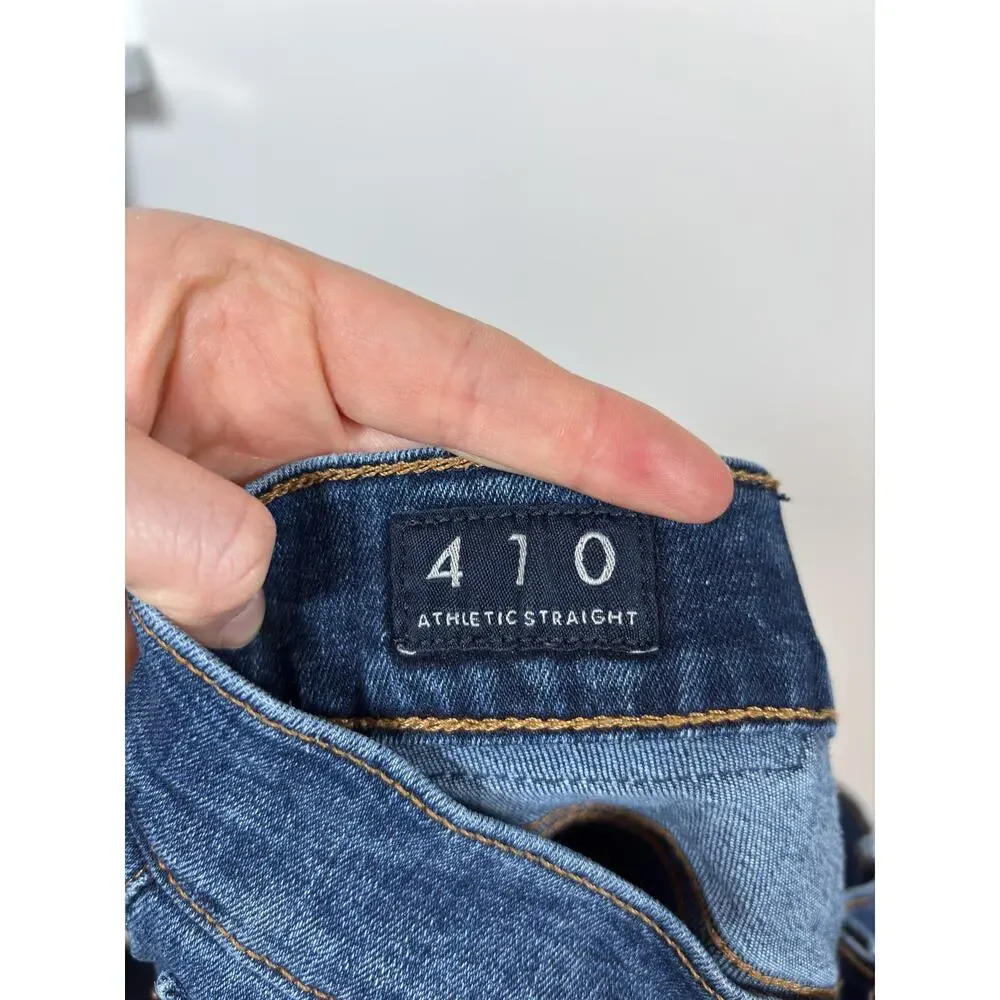 Lucky Brand 410 Athletic Straight Jeans Mens 34x30 Blue Stretch